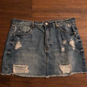 Denim Mini Skirt